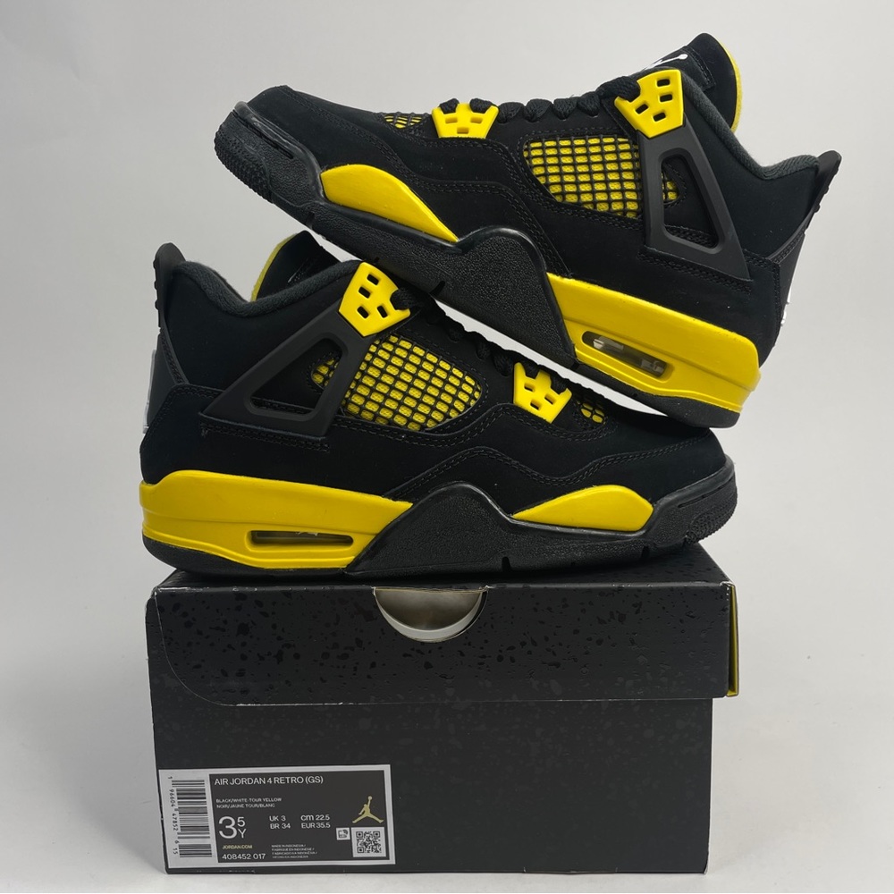 Nike Air Jordan 4 Retro GS “Thunder/Tour Yellow” 2023